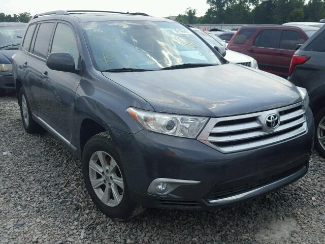 5TDZK3EH3CS064715 - 2012 TOYOTA HIGHLANDER GRAY photo 1