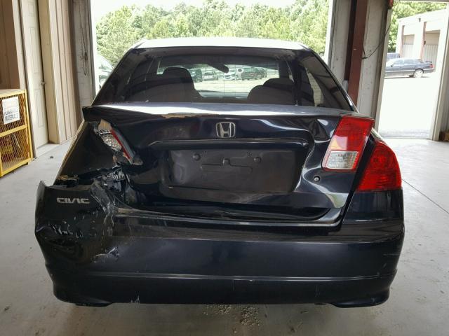 2HGES16335H563667 - 2005 HONDA CIVIC DX V BLACK photo 9