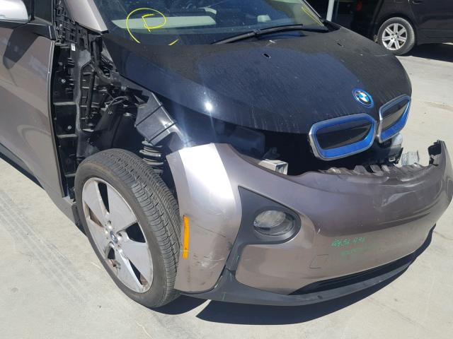 WBY1Z2C54EVX51656 - 2014 BMW I3 BEV SILVER photo 9