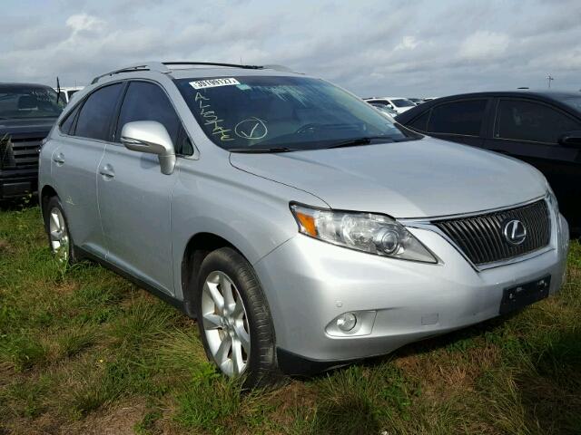 2T2ZK1BA5BC063063 - 2011 LEXUS RX 350 SILVER photo 1