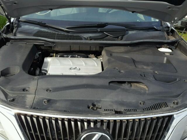 2T2ZK1BA5BC063063 - 2011 LEXUS RX 350 SILVER photo 7