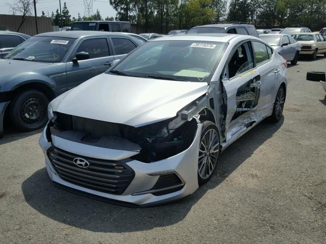 KMHD04LB6JU475969 - 2018 HYUNDAI ELANTRA SP SILVER photo 2