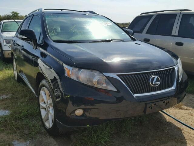 2T2ZK1BA6CC074235 - 2012 LEXUS RX BLACK photo 1