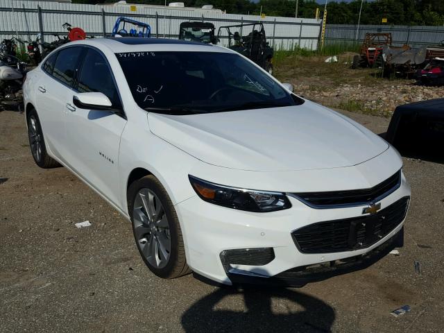 1G1ZE5SX6JF112180 - 2018 CHEVROLET MALIBU PRE WHITE photo 1