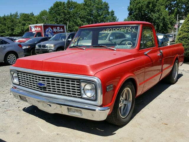 CCE242B132814 - 1971 CHEVROLET C-10 RED photo 2