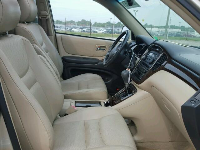 JTEGF21A020045163 - 2002 TOYOTA HIGHLANDER TAN photo 5