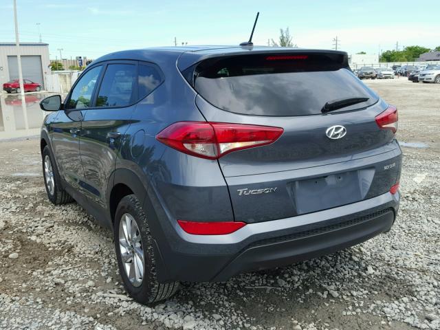 KM8J23A47HU480135 - 2017 HYUNDAI TUCSON SE GRAY photo 3