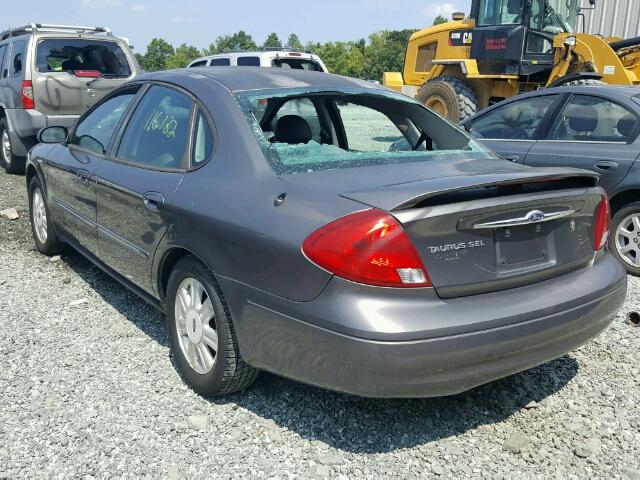 1FAHP56S73A138479 - 2003 FORD TAURUS SEL GRAY photo 3