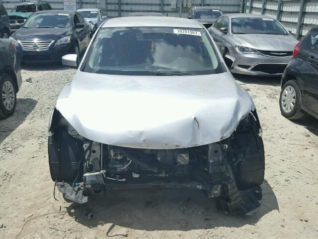 3N1AB7AP8FL670199 - 2015 NISSAN SENTRA S SILVER photo 9