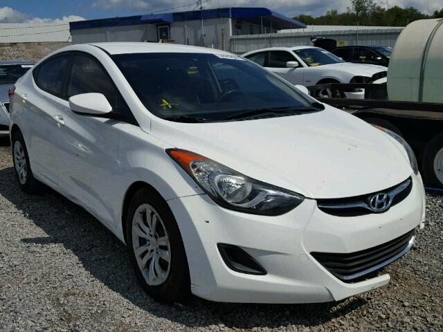 5NPDH4AE3DH325648 - 2013 HYUNDAI ELANTRA GL WHITE photo 1