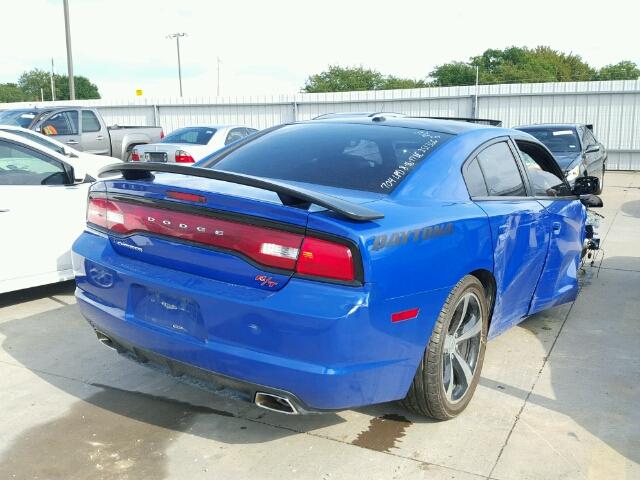 2C3CDXCT2DH683616 - 2013 DODGE CHARGER R/ BLUE photo 4