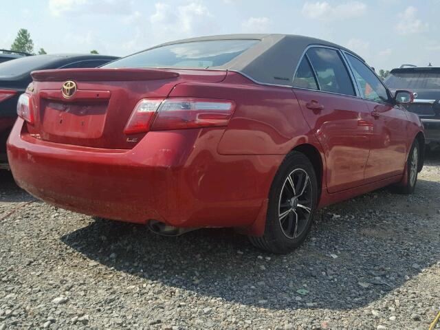 4T1BE46K09U376502 - 2009 TOYOTA CAMRY BASE RED photo 4