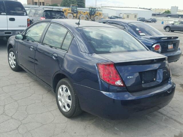 1G8AJ55F77Z116078 - 2007 SATURN ION LEVEL BLUE photo 3