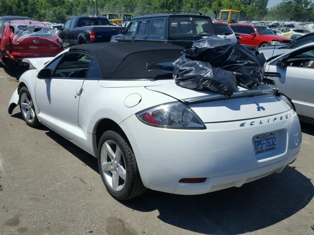 4A3AL25F08E023276 - 2008 MITSUBISHI ECLIPSE SP WHITE photo 3