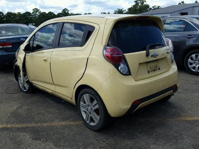 KL8CB6S93EC410215 - 2014 CHEVROLET SPARK LS YELLOW photo 3