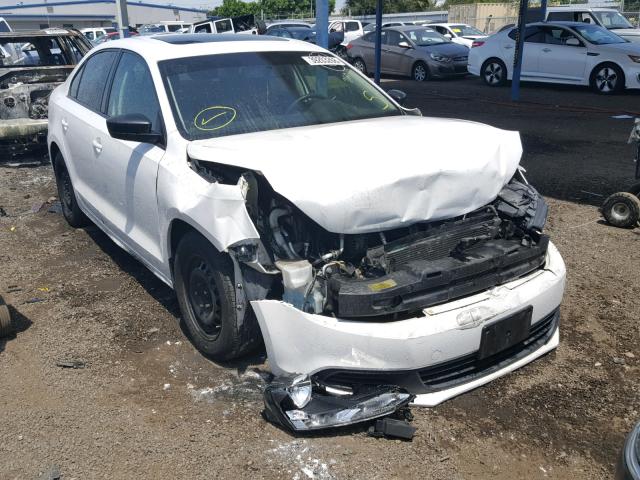 3VW2K7AJ9DM391054 - 2013 VOLKSWAGEN JETTA BASE 白色 照片 1