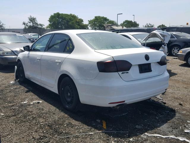 3VW2K7AJ9DM391054 - 2013 VOLKSWAGEN JETTA BASE 白色 照片 3