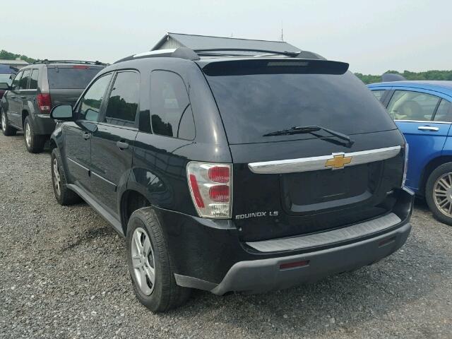 2CNDL23F166047683 - 2006 CHEVROLET EQUINOX LS BLACK photo 3