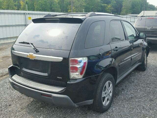 2CNDL23F166047683 - 2006 CHEVROLET EQUINOX LS BLACK photo 4