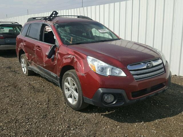 4S4BRCCC6D3304276 - 2013 SUBARU OUTBACK RED photo 1