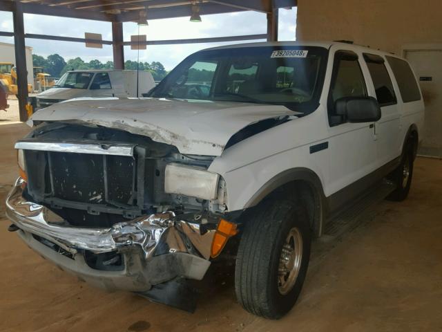1FMNU42S3YED78047 - 2000 FORD EXCURSION WHITE photo 2