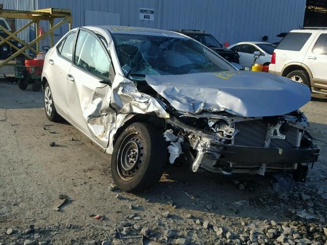 2T1BURHE7FC271704 - 2015 TOYOTA COROLLA SILVER photo 1