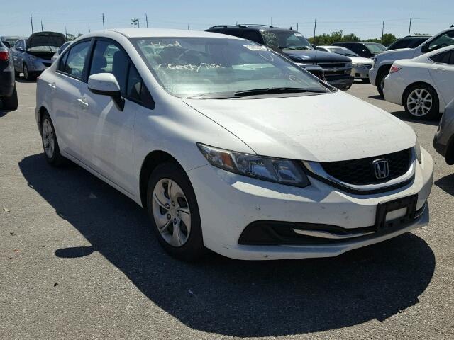 2HGFB2F54DH588684 - 2013 HONDA CIVIC LX WHITE photo 1