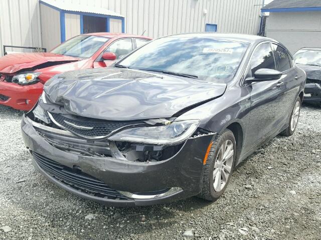 1C3CCCAB7FN607714 - 2015 CHRYSLER 200 LIMITE GRAY photo 2