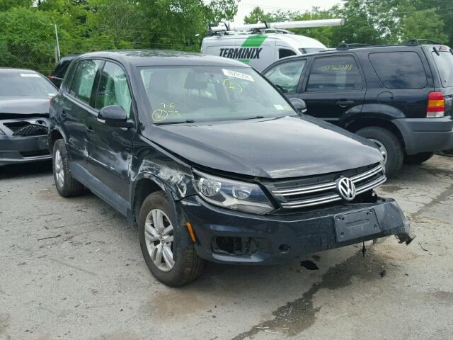 WVGBV3AX8EW551090 - 2014 VOLKSWAGEN TIGUAN S BLACK photo 1