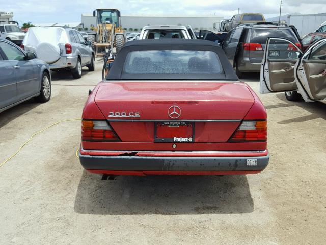 WDBEA66E6PB868669 - 1993 MERCEDES-BENZ 300 CECV RED photo 9