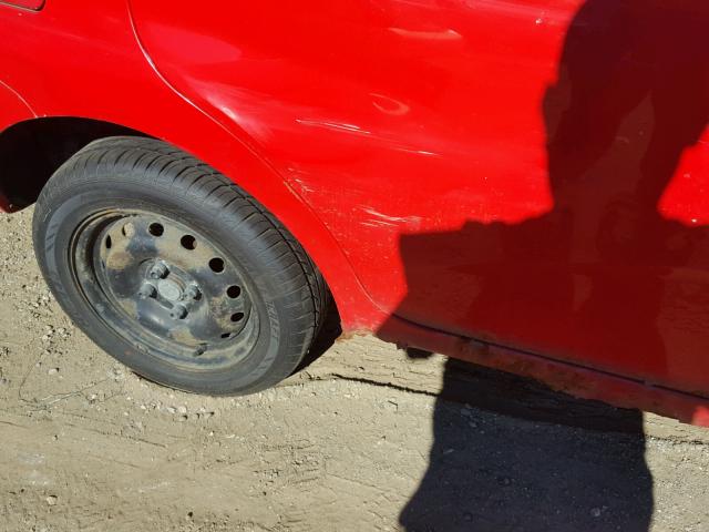 KL1TD62625B425552 - 2004 CHEVROLET AVEO RED photo 9