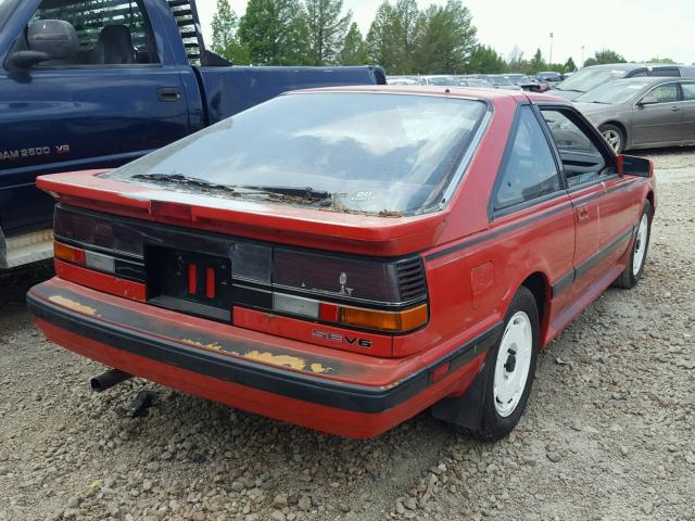 JN1VS26S2HW015745 - 1987 NISSAN 200SX RED photo 4