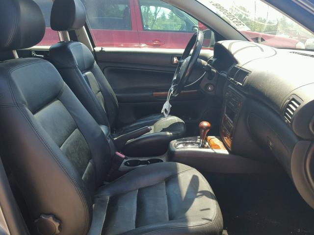 WVWRH63B22P061859 - 2002 VOLKSWAGEN PASSAT GLX GRAY photo 5