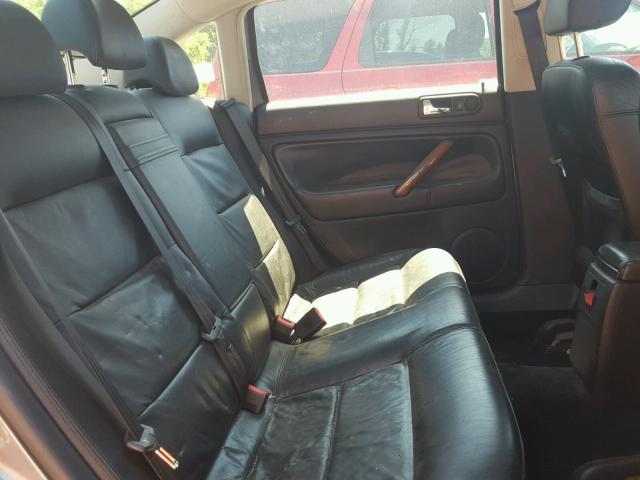 WVWRH63B22P061859 - 2002 VOLKSWAGEN PASSAT GLX GRAY photo 6