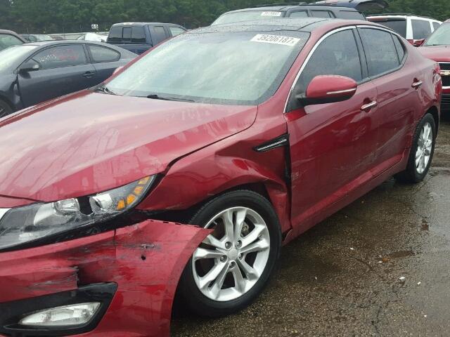 5XXGN4A74DG139555 - 2013 KIA OPTIMA EX RED photo 9