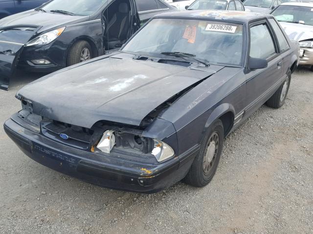 1FABP40A0KF168764 - 1989 FORD MUSTANG LX BLUE photo 2