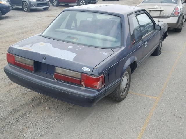 1FABP40A0KF168764 - 1989 FORD MUSTANG LX BLUE photo 4