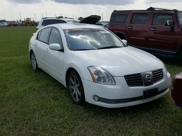 1N4BA41E26C822805 - 2006 NISSAN MAXIMA SE WHITE photo 1