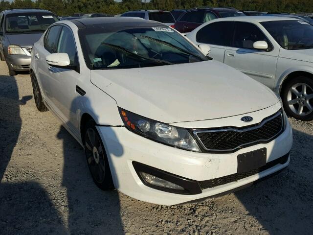 KNAGR4A69B5134359 - 2011 KIA OPTIMA SX WHITE photo 1