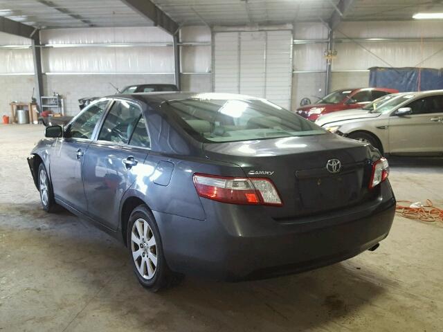 4T1BB46K29U110181 - 2009 TOYOTA CAMRY HYBR GRAY photo 3