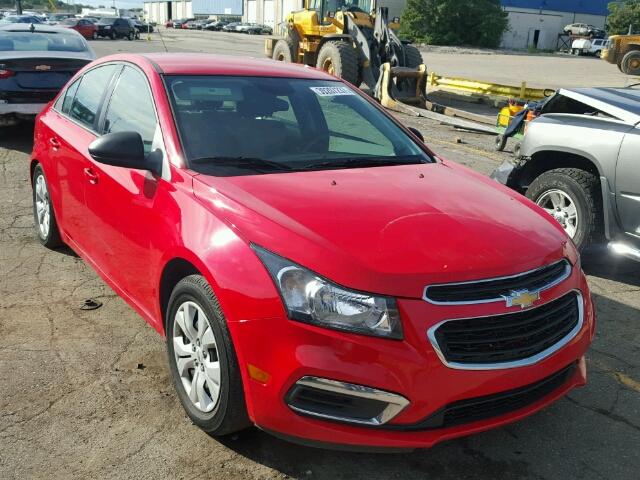 1G1PA5SH3F7129466 - 2015 CHEVROLET CRUZE RED photo 1