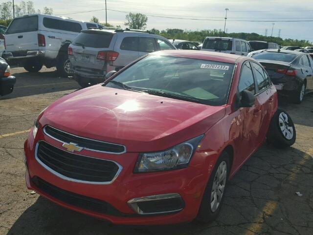 1G1PA5SH3F7129466 - 2015 CHEVROLET CRUZE RED photo 2