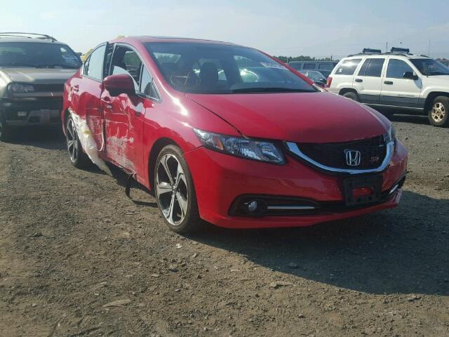 2HGFB6E56FH710490 - 2015 HONDA CIVIC SI RED photo 1