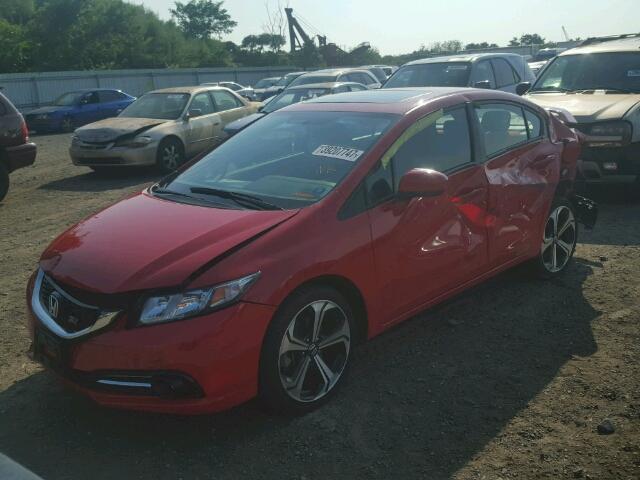 2HGFB6E56FH710490 - 2015 HONDA CIVIC SI RED photo 2