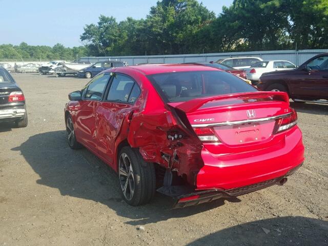 2HGFB6E56FH710490 - 2015 HONDA CIVIC SI RED photo 3