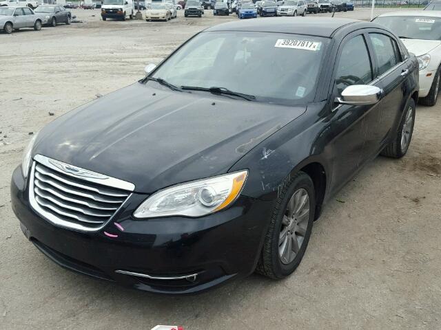 1C3CCBCG1DN727539 - 2013 CHRYSLER 200 BLACK photo 2