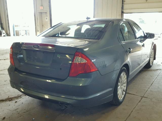 3FADP0L3XCR267966 - 2012 FORD FUSION HYB BLUE photo 4