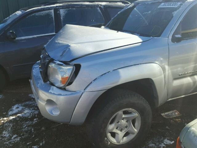 3TMLU42N98M018491 - 2008 TOYOTA TACOMA DOU SILVER photo 10