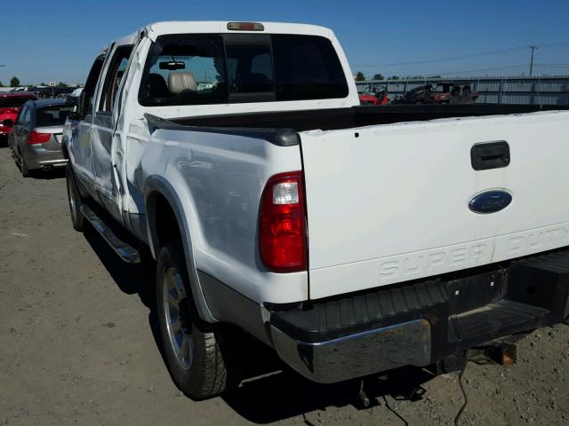 1FTWW31R28EB32151 - 2008 FORD F350 SRW S WHITE photo 3