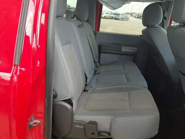 1FT7W2BT1EEA52781 - 2014 FORD F250 RED photo 6